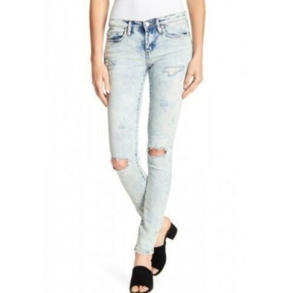 BLANKNYC Denim The Reade Midrise Distressed Skinny Jeans Size 29